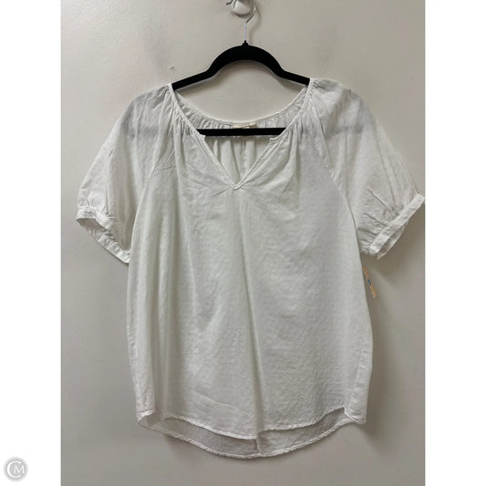 Top Short Sleeve By Ana In White, Size: M
