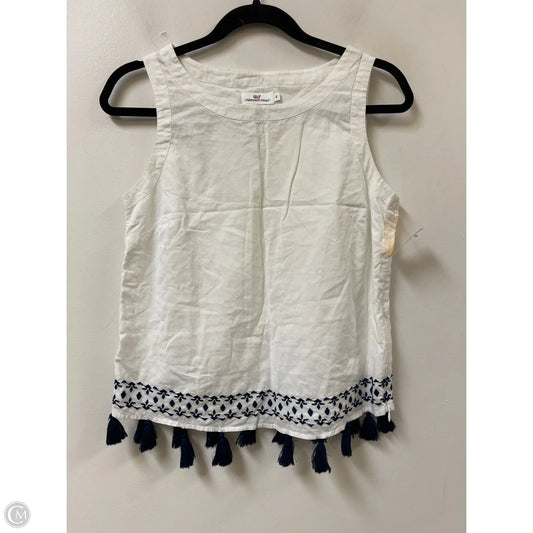 Top Sleeveless By Vineyard Vines In White, Size: Xs