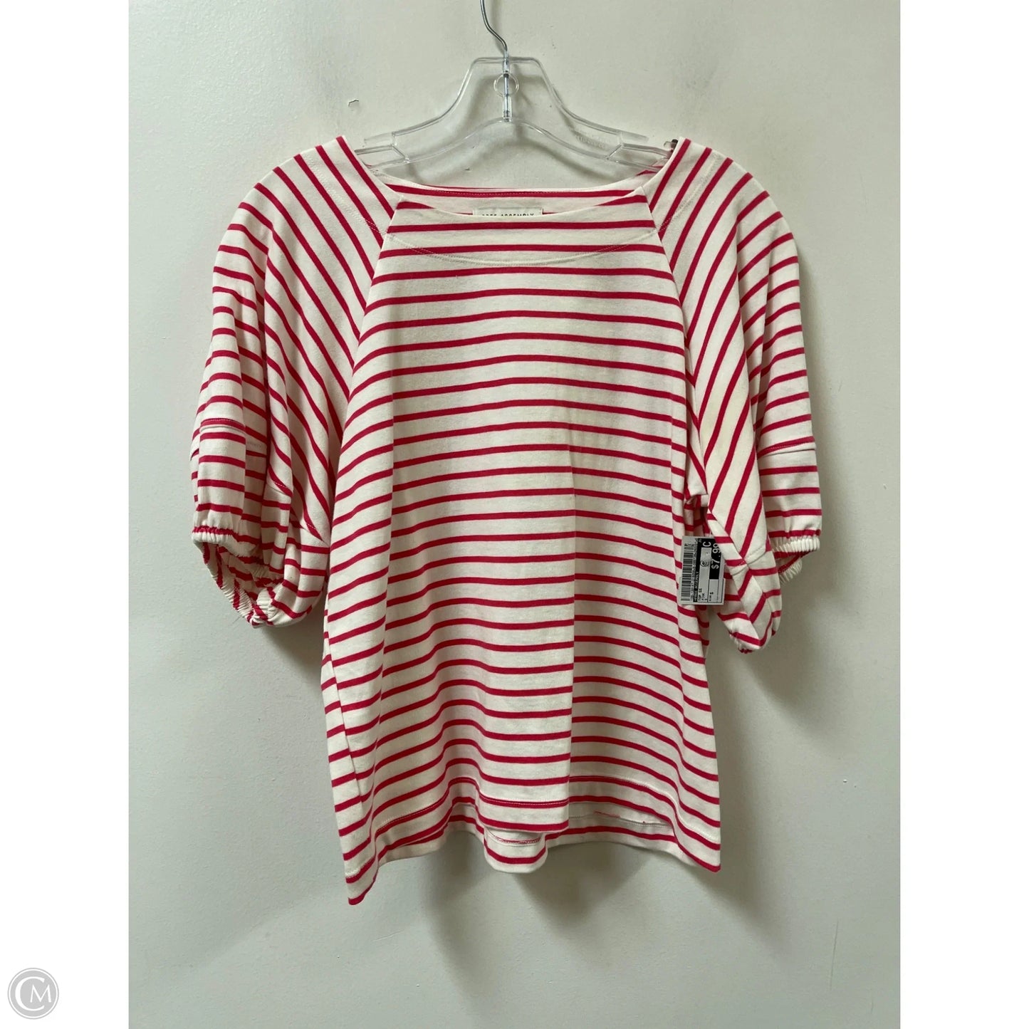 Top Short Sleeve By Free Assembly In Pink, Size: S