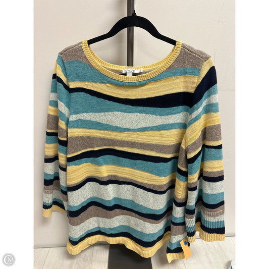 Sweater By Chicos In Nautical Print, Size: 1x