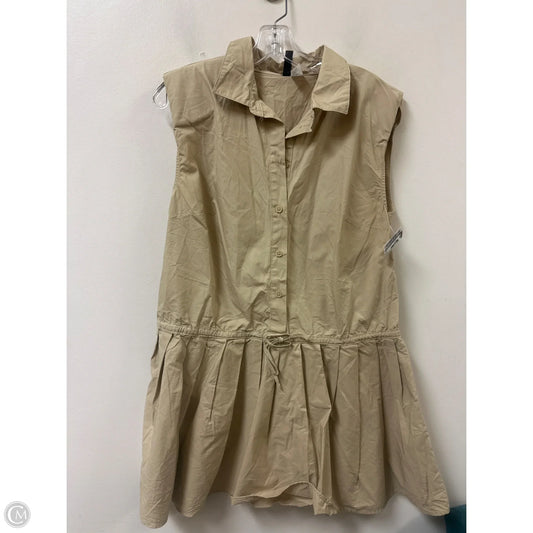 Dress Casual Midi By Divided In Tan, Size: M