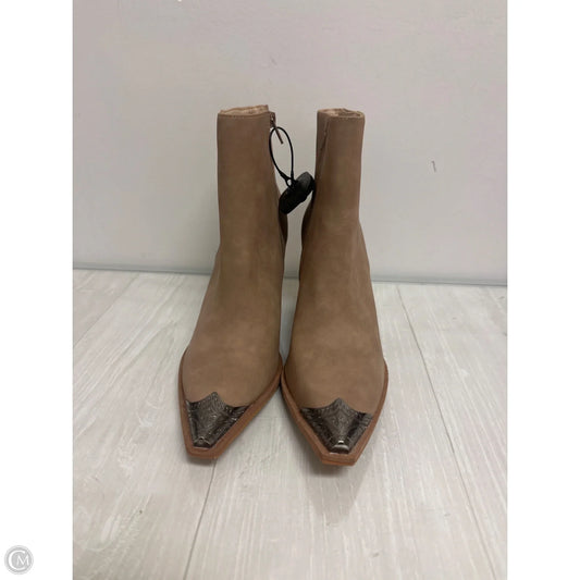 Boots Ankle Heels By Oasis Society In Tan, Size: 9
