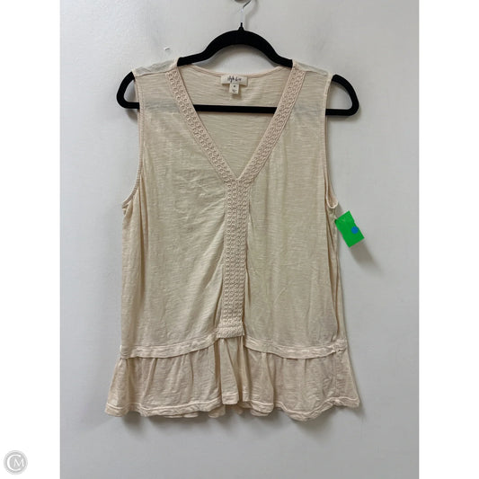 Top Sleeveless By Style And Company In Cream, Size: M