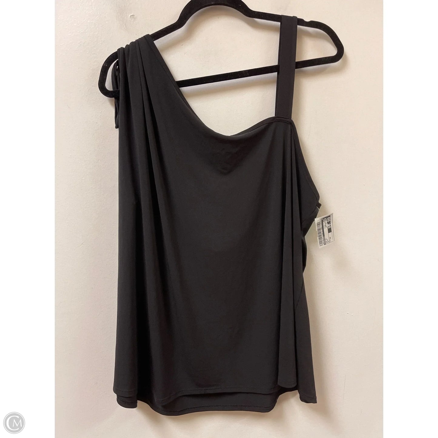 Top Short Sleeve By Maurices In Black, Size: 3x