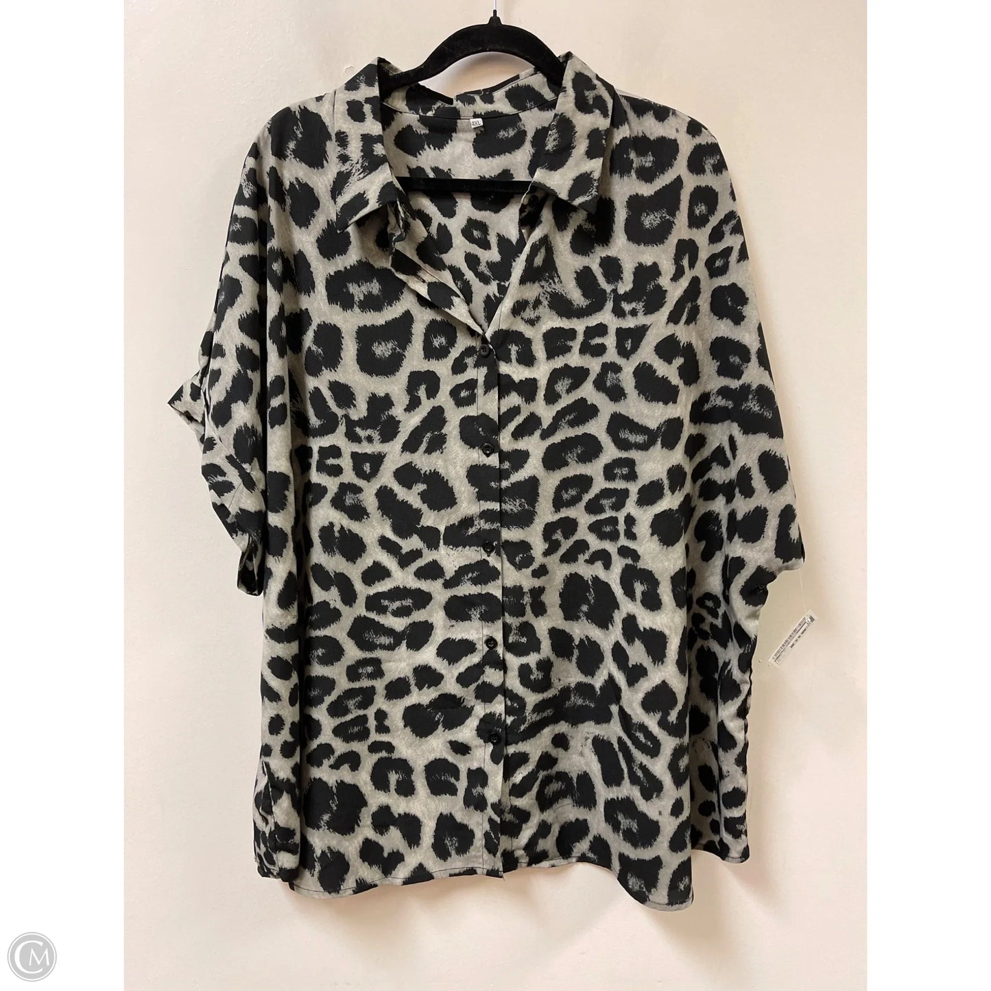 Tunic Short Sleeve By Clothes Mentor In Animal Print, Size: 4x