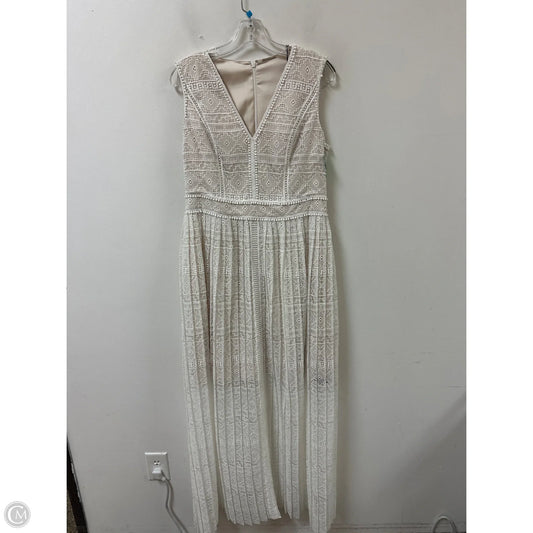 Dress Casual Maxi By Elie Tahari In Cream, Size: M