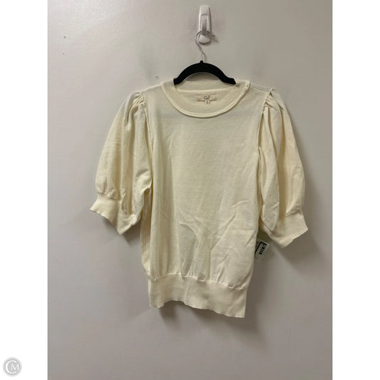 Sweater By Easel In Cream, Size: S