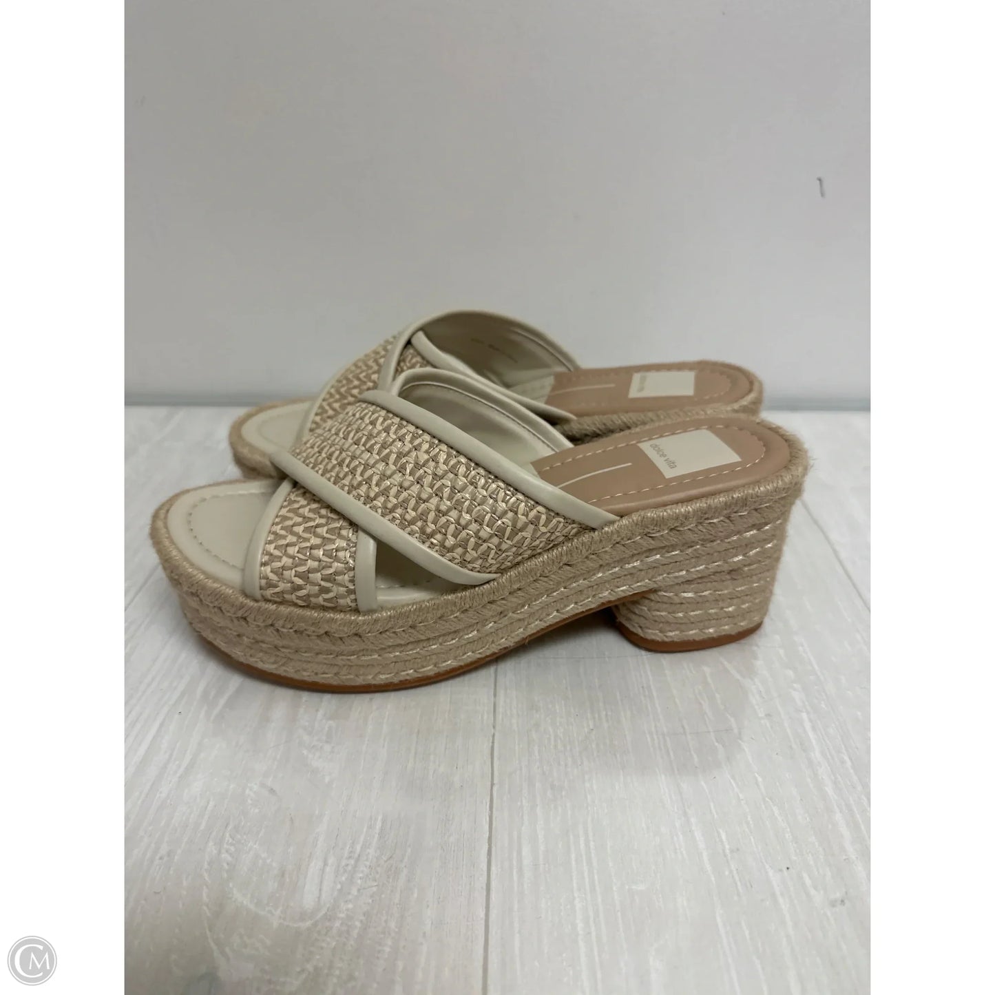 Sandals Heels Block By Dolce Vita In Cream, Size: 9