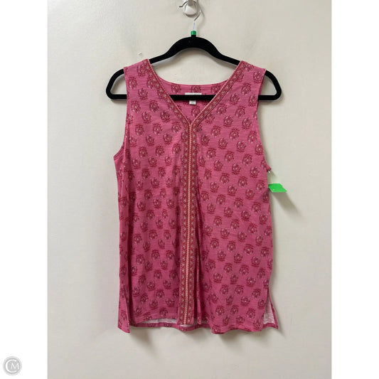 Top Sleeveless By J. Jill In Pink, Size: M