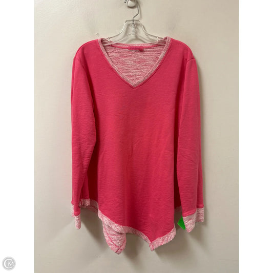 Tunic Long Sleeve By Fresh Produce In Pink, Size: S