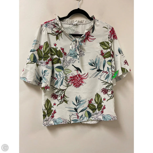 Top Short Sleeve By Clothes Mentor In Floral Print, Size: S
