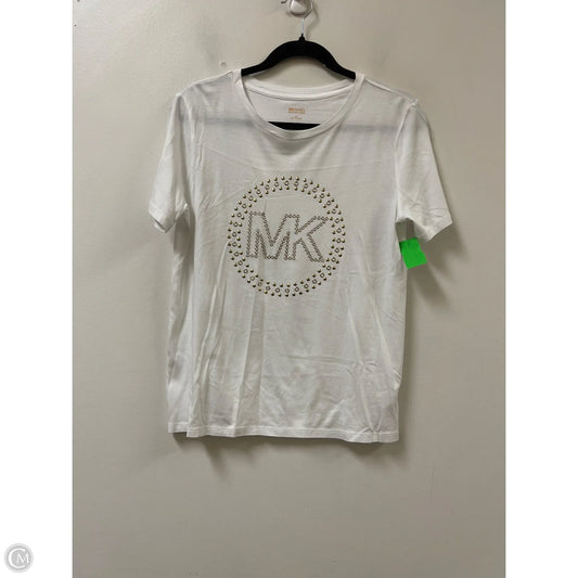 Top Short Sleeve By Michael By Michael Kors In White, Size: Sp