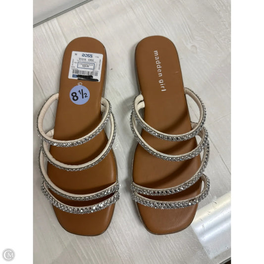 Sandals Flats By Madden Girl In Silver, Size: 8.5