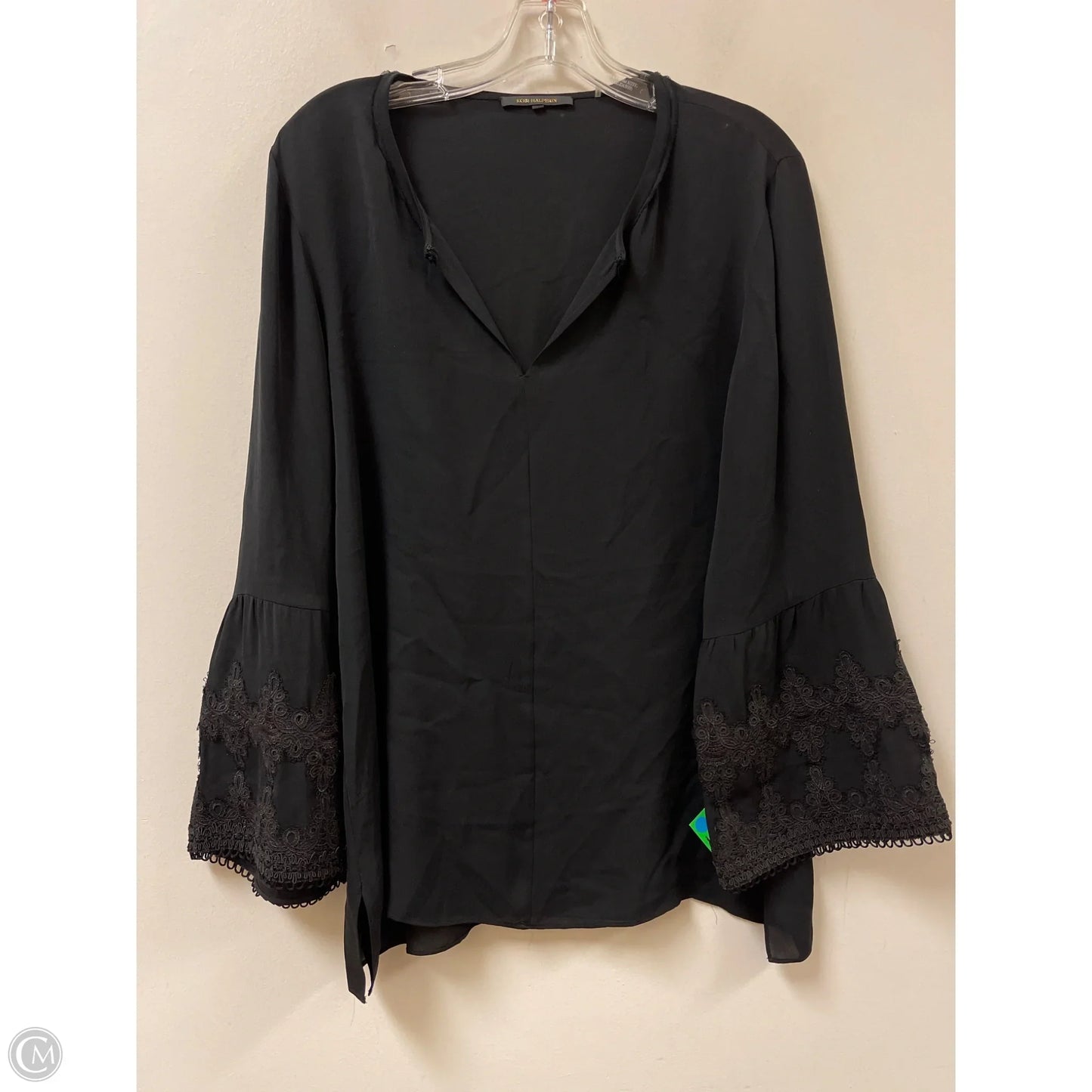 Top Long Sleeve By Cma In Black, Size: L