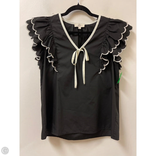 Top Short Sleeve By Entro In Black, Size: S