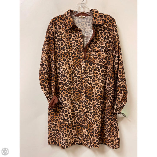 Dress Casual Midi By Jodifl In Animal Print, Size: S