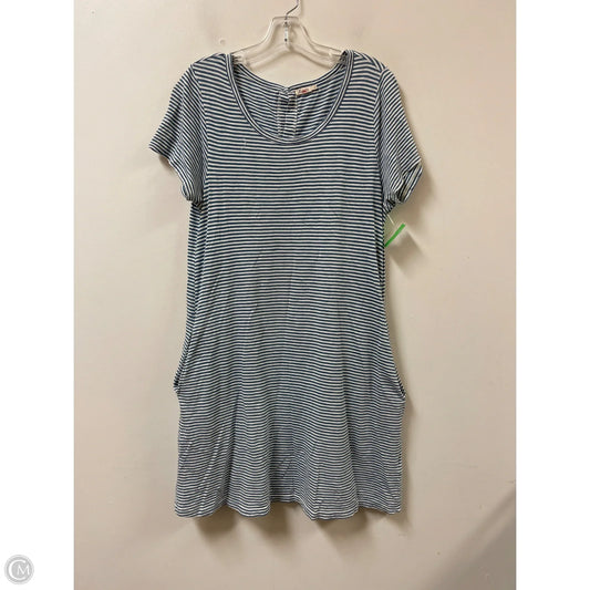 Dress Casual Midi By Faherty In Blue, Size: L