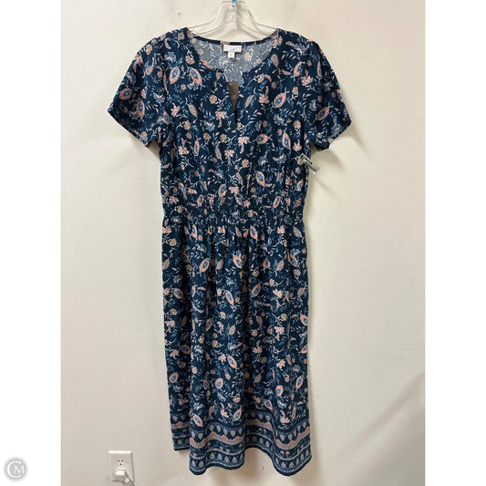 Dress Casual Maxi By J. Jill In Blue, Size: M