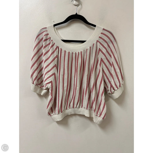Sweater Short Sleeve By Club Monaco In Red, Size: S