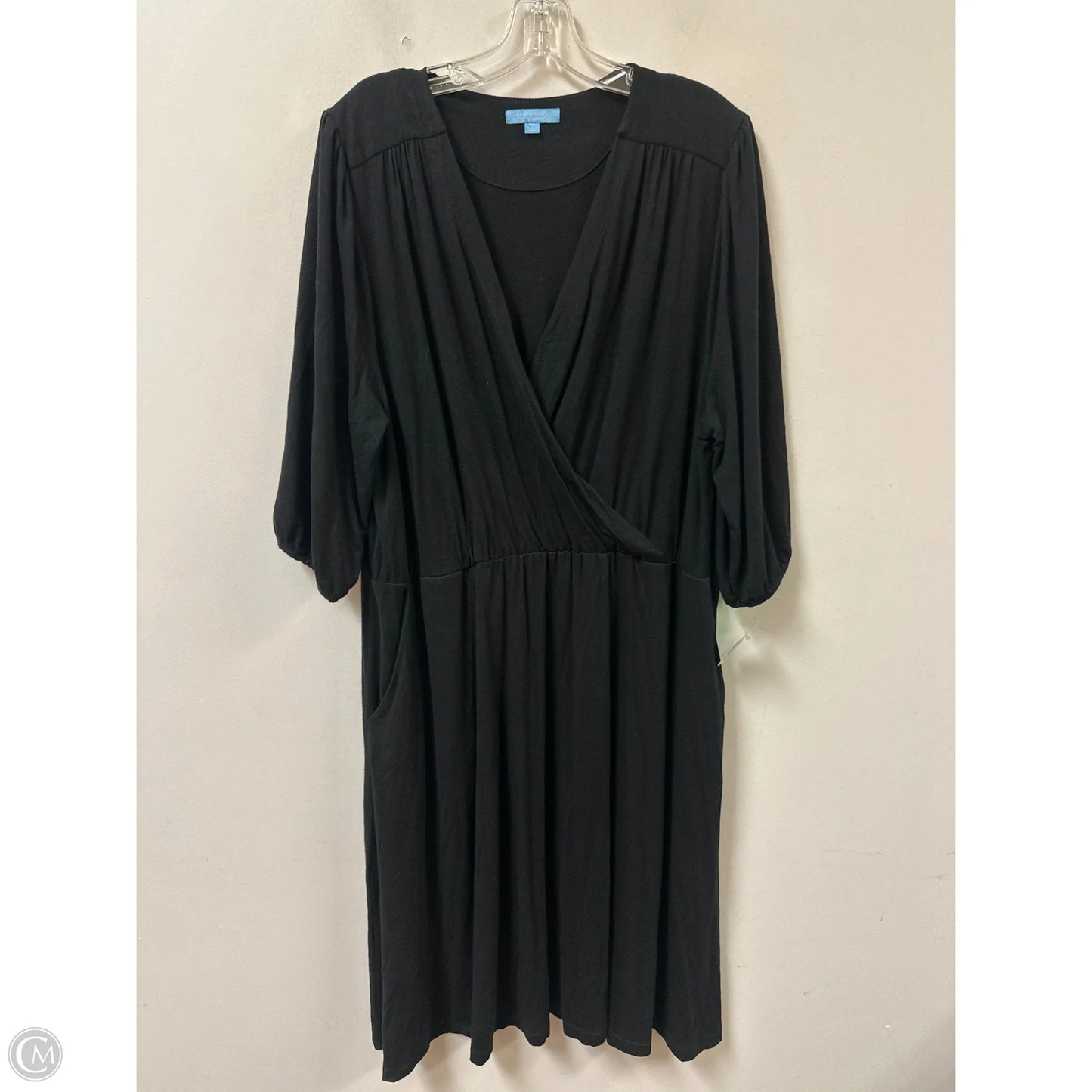 Dress Casual Midi By Draper James In Black, Size: 1x