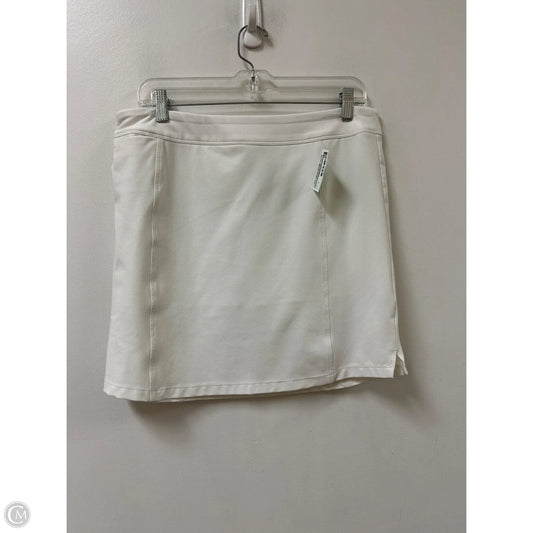 Athletic Skort By Adidas In White, Size: 10
