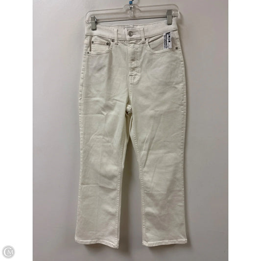 Jeans Boot Cut By Spanx In Cream, Size: 10