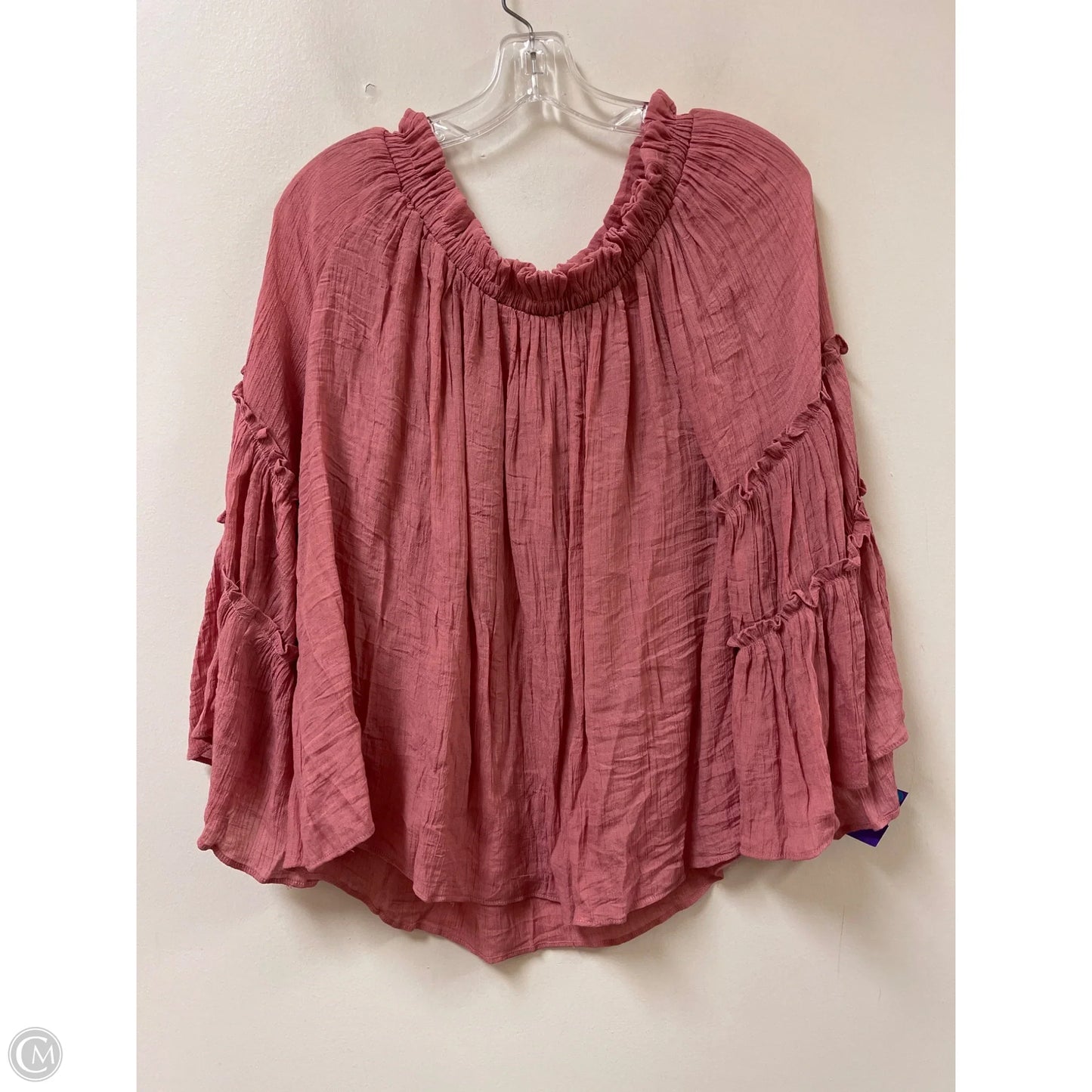 Top Long Sleeve By Sweet Lovely In Pink, Size: L