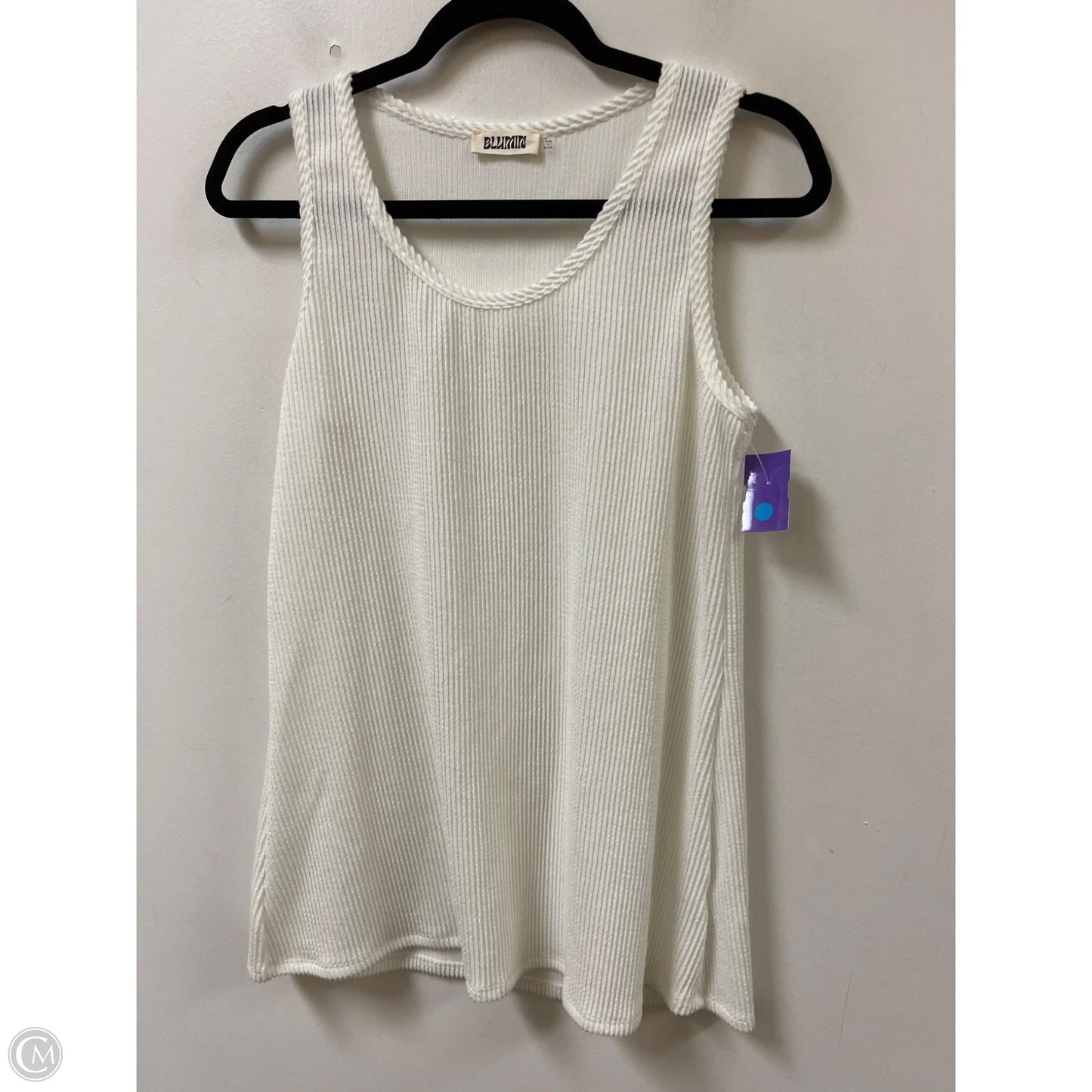 Top Sleeveless By Blumin In Cream, Size: M