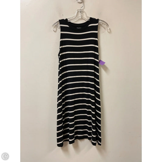 Dress Casual Midi By Time And Tru In Black, Size: M