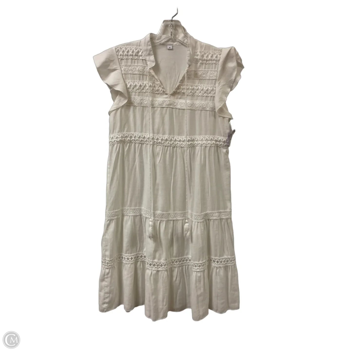 Dress Casual Midi By Clothes Mentor In White, Size: S