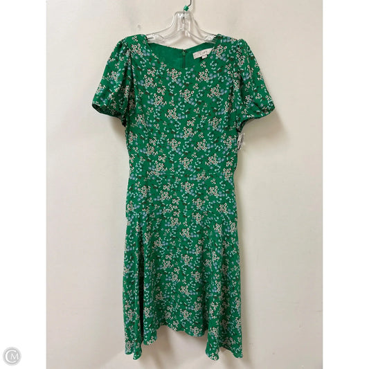 Dress Casual Midi By Loft In Green, Size: S