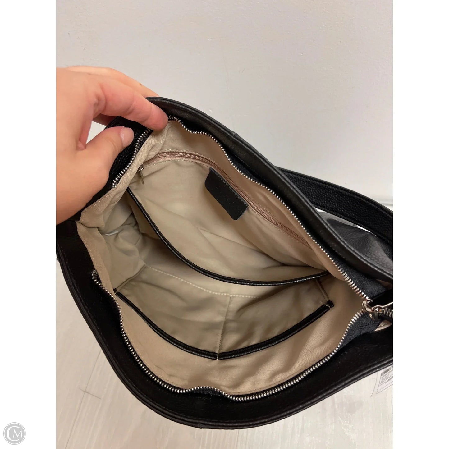 Handbag Leather By Clothes Mentor, Size: Large