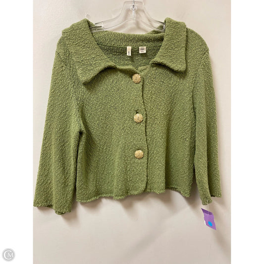 Sweater Cardigan By Moth In Green, Size: L