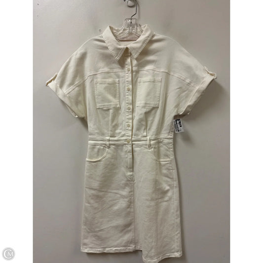 Dress Casual Midi By Clothes Mentor In Cream, Size: M