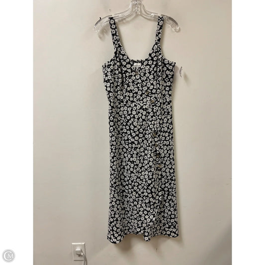 Dress Casual Midi By Heartloom In Black & White, Size: M