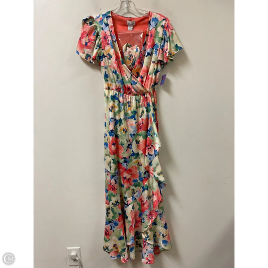 Dress Casual Maxi By Nicole Miller In Floral Print, Size: Xs