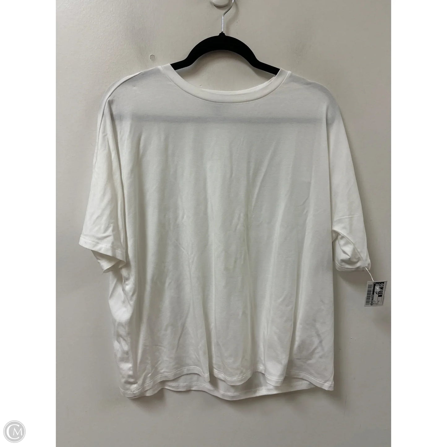 Top Short Sleeve By Eileen Fisher In White, Size: Xs