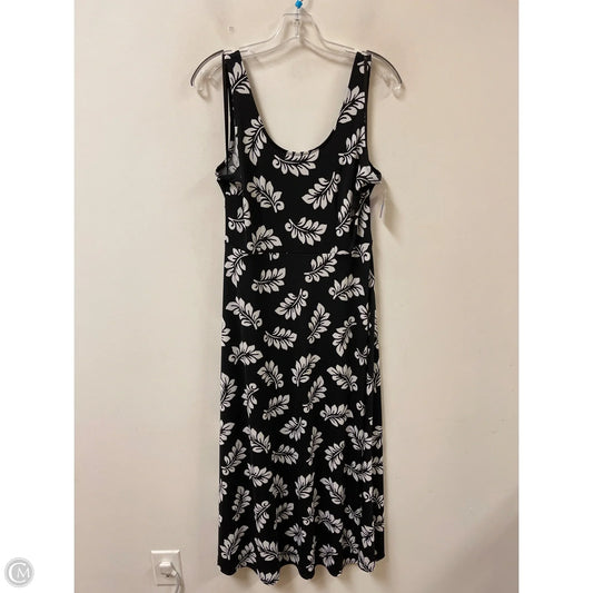 Dress Casual Maxi By Talbots In Black & White, Size: M