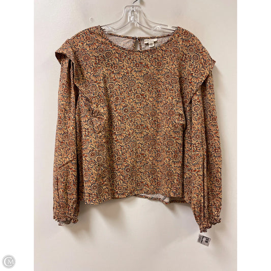 Top Long Sleeve By Ana In Floral Print, Size: L