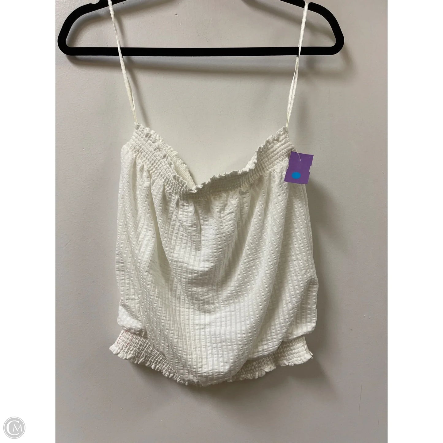 Top Sleeveless By Anthropologie In Cream, Size: Mp