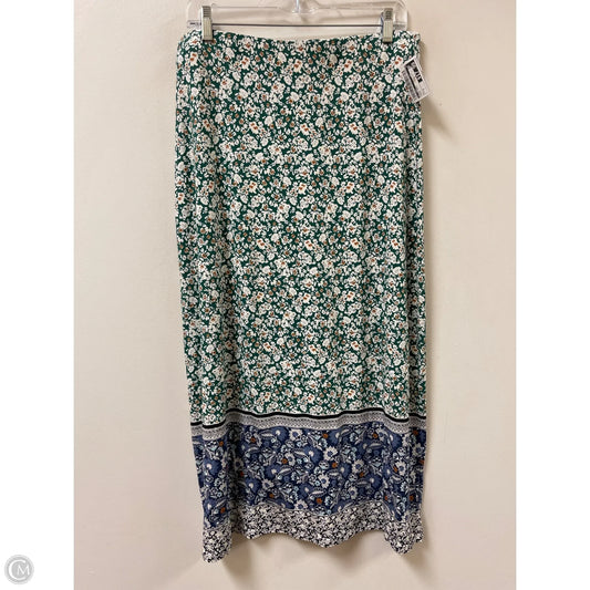 Skirt Maxi By J. Jill In Green, Size: S