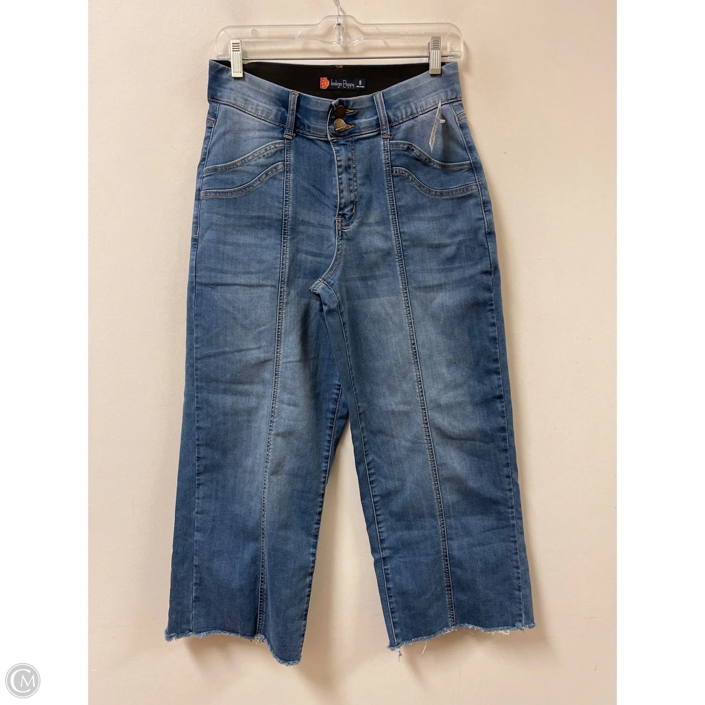 Jeans Wide Leg By Clothes Mentor In Blue Denim, Size: 8
