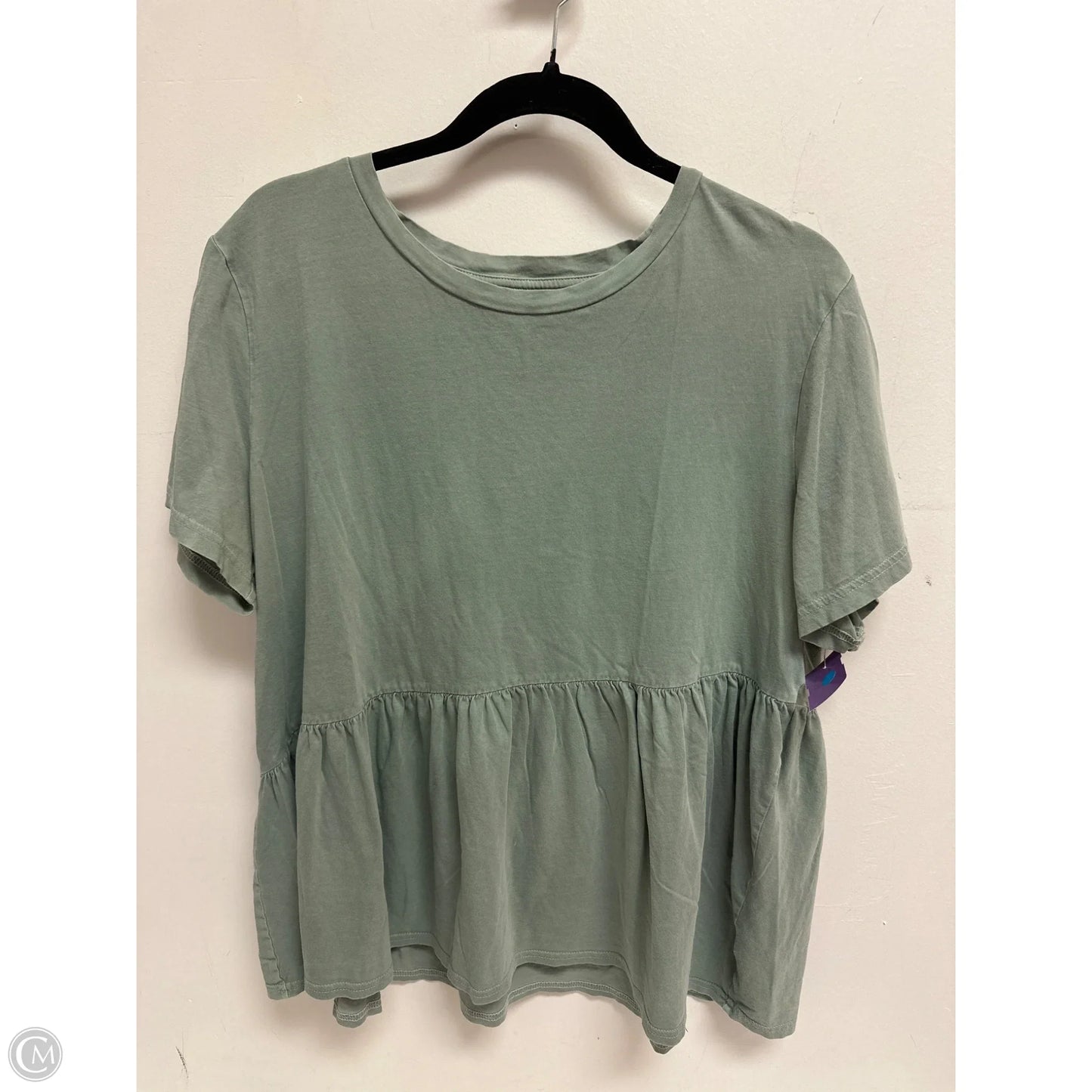 Top Short Sleeve By Gap In Green, Size: Xl