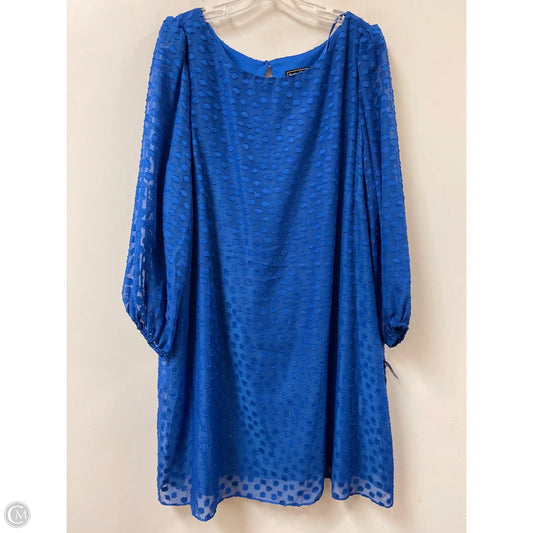 Dress Casual Midi By Jessica Howard In Blue, Size: 3x