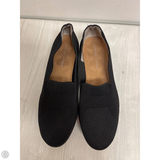 Shoes Heels Wedge By Adrienne Vittadini In Black, Size: 8
