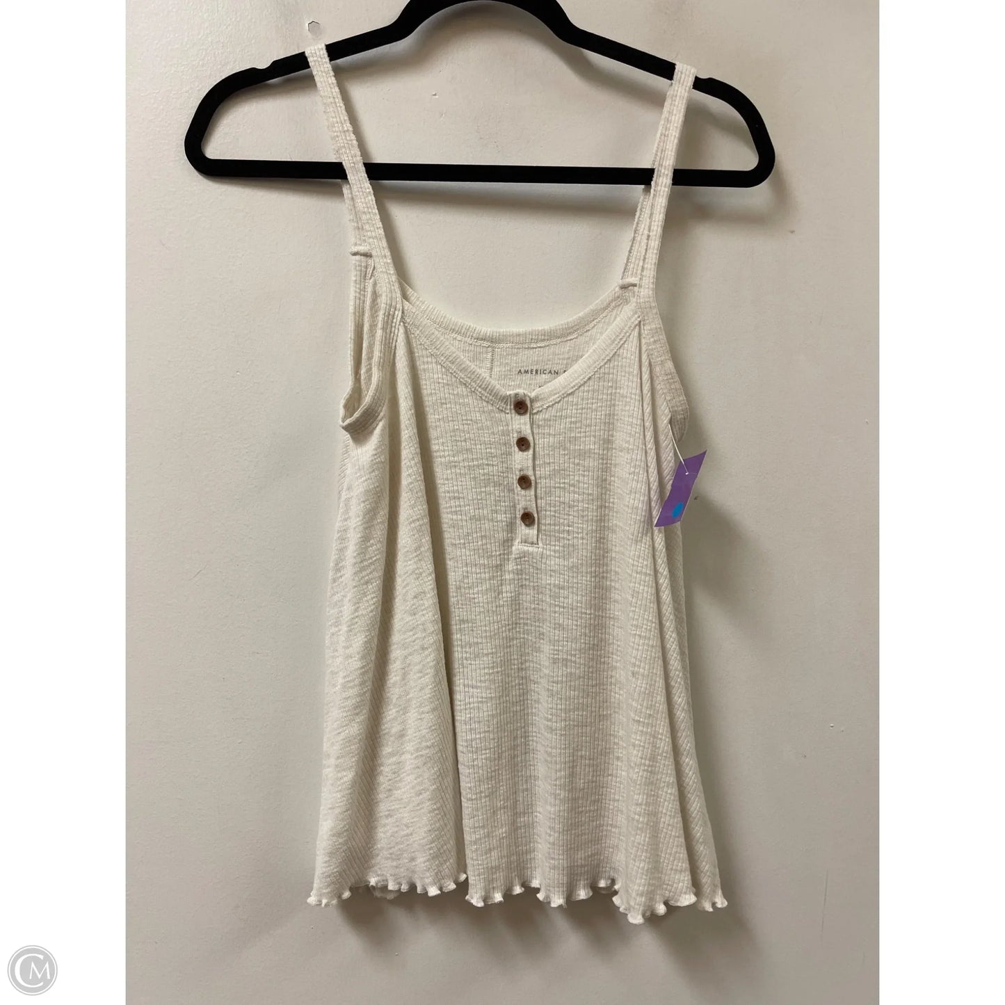 Top Sleeveless By American Eagle In Cream, Size: Xs