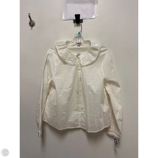Top Long Sleeve By Old Navy In Cream, Size: S