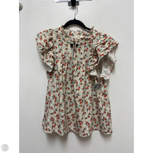 Top Short Sleeve By Entro In Multi-colored, Size: S