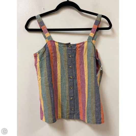 Top Sleeveless By Madewell In Multi-colored, Size: Xs