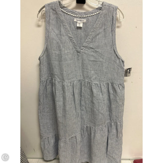 Dress Casual Midi By Lucky Brand In Blue, Size: L